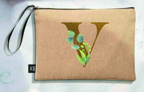 Sac à main Lettre V (Modèles variés) (25 × 18 × 1 cm)